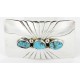 Certified Authentic Navajo .925 Sterling Silver Natural Turquoise Native American Buckle 1194-2