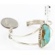 Handmade Certified Authentic Navajo .925 Sterling Silver Natural Turquoise Native American Bracelet 12757-1