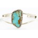 Handmade Certified Authentic Navajo .925 Sterling Silver Natural Turquoise Native American Bracelet 12757-1