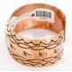 Handmade Bear Feather Certified Authentic Roanhorse Navajo Pure .925 Sterling Silver and Copper Native American Bracelet 12761