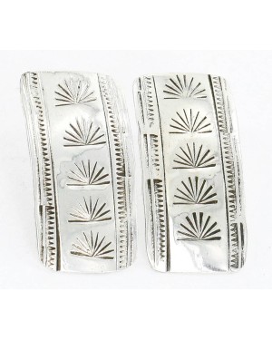 Handmade Certified Authentic Navajo .925 Sterling Silver Stud Native American Earrings 371202320513