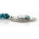 Collectable Large Handmade Certified Authentic Bear Navajo .925 Sterling Silver Natural Turquoise Native American Pendant and Necklace 15026