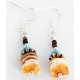 Certified Authentic Navajo .925 Sterling Silver Natural Turquoise Spiny Oyster Set Native American Necklace and Earrings 16038-18084