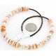 Certified Authentic Navajo .925 Sterling Silver Natural Turquoise Spiny Oyster Set Native American Necklace and Earrings 16038-18084