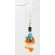 Certified Authentic Navajo .925 Sterling Silver Natural Turquoise Spiny Oyster Set Native American Necklace and Earrings 16038-18084