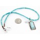Handmade Certified Authentic Navajo .925 Sterling Silver Natural Turquoise Native American Necklace 15082 Handmade Certified Authentic Navajo .925 Sterling Silver Natural Turquoise Native American Necklace 15082
