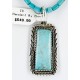 Handmade Certified Authentic Navajo .925 Sterling Silver Natural Turquoise Native American Necklace 15082 Handmade Certified Authentic Navajo .925 Sterling Silver Natural Turquoise Native American Necklace 15082