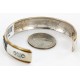 12kt Gold Filled and .925 Sterling Silver Handmade Storyteller Certified Authentic Navajo Turquoise Native American Bracelet 12638
