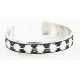 .925 Sterling Silver Handmade Navajo Native American Bracelet 12536