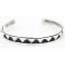 .925 Sterling Silver Handmade Mountain Navajo Native American Bracelet 12534 .925 Sterling Silver Handmade Mountain Navajo Native American Bracelet 12534