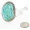 Large Handmade Navajo .925 Sterling Silver Natural Turquoise Native American Bracelet 12651 Large Handmade Navajo .925 Sterling Silver Natural Turquoise Native American Bracelet 12651