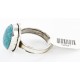 Handmade Certified Authentic Navajo .925 Sterling Silver Natural Turquoise Native American Ring  12521
