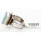 Handmade Navajo .925 Sterling Silver Signed Inlaid Natural Turquoise Native American Ring 16516 Handmade Navajo .925 Sterling Silver Signed Inlaid Natural Turquoise Native American Ring 16516