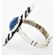 .925 Sterling Silver Handmade Certified Authentic Navajo Lapis Native American Ring  12646-0