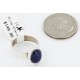 .925 Sterling Silver Handmade Certified Authentic Navajo Lapis Native American Ring  12642-000