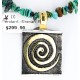 12kt Gold Filled .925 Sterling Silver Handmade Certified Authentic Navajo Pendant Turquoise Native American Necklace 24342-1