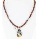 12kt Gold Filled And .925 Sterling Silver Handmade Chief Head Certified Authentic Navajo Native American Necklace 24328-7