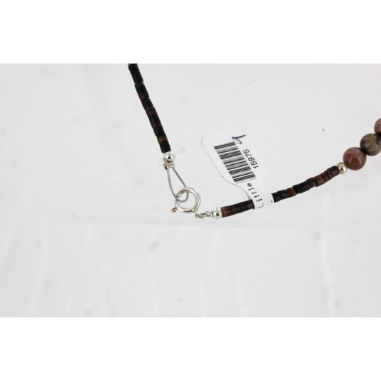 12kt Gold Filled And .925 Sterling Silver Handmade Chief Head Certified Authentic Navajo Native American Necklace 24328-7