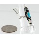 .925 Sterling Silver Handmade Certified Authentic Navajo Turquoise Native American Ring  12644