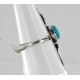 .925 Sterling Silver Handmade Certified Authentic Navajo Turquoise Native American Ring  12644