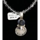Vintage Style OLD Buffalo Coin 1935 Certified Authentic Navajo .925 Sterling Silver LAPIS Native American Necklace 15928-1