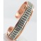 Handmade Certified Authentic Navajo Pure .925 Sterling Silver and Copper Native American Bracelet 12712