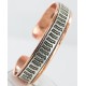 Handmade Certified Authentic Navajo Pure .925 Sterling Silver and Copper Native American Bracelet 12712 Handmade Certified Authentic Navajo Pure .925 Sterling Silver and Copper Native American Bracelet 12712
