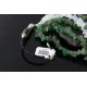 Large Certified Authentic 6 Strand Navajo .925 Sterling Silver Natural Turquoise Jade and Opalite Native American Necklace 16012