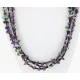 3 Strand Navajo .925 Sterling Silver Turquoise and AMETHYST Native American Necklace 15980-3 3 Strand Navajo .925 Sterling Silver Turquoise and AMETHYST Native American Necklace 15980-3