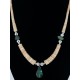 Navajo .925 Sterling Silver Graduated Heishi and Natural Turquoise Native American Necklace 750166 Navajo .925 Sterling Silver Graduated Heishi and Natural Turquoise Native American Necklace 750166