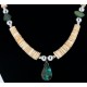 Navajo .925 Sterling Silver Graduated Heishi and Natural Turquoise Native American Necklace 750166 Navajo .925 Sterling Silver Graduated Heishi and Natural Turquoise Native American Necklace 750166