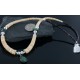 Navajo .925 Sterling Silver Graduated Heishi and Natural Turquoise Native American Necklace 750166 Navajo .925 Sterling Silver Graduated Heishi and Natural Turquoise Native American Necklace 750166