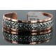 HANDMADE Certified Authentic Navajo Pure .925 Sterling Silver and Copper Native American Bracelet 12736