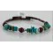 Navajo Turquoise and Jasper Adjustable Wrap Bracelet 12740-5 Navajo Turquoise and Jasper Adjustable Wrap Bracelet 12740-5