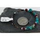 Certified Authentic Navajo Turquoise and Jasper Native American Adjustable Wrap Bracelet 12740-5