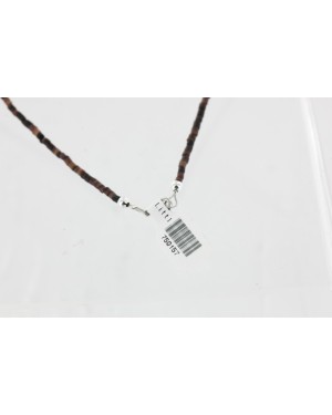 Certified Authentic Navajo .925 Sterling Silver Graduated Heishi and Spiny Oyster Turquoise Native American Necklace 750157