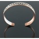 Handmade Certified Authentic Navajo Pure .925 Sterling Silver and Copper Native American Bracelet 12731