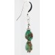 Certified Authentic Navajo .925 Sterling Silver Hooks Natural Turquoise Native American Earrings 18066