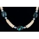 Certified Authentic Navajo .925 Sterling Silver Graduated Heishi Turquoise Native American Necklace 25239