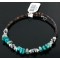Navajo Turquoise and HEMATITE Native American WRAP Bracelet 12726 Navajo Turquoise and HEMATITE Native American WRAP Bracelet 12726