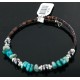 Certified Authentic Navajo Turquoise and HEMATITE Native American WRAP Bracelet 12726