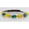Navajo Turquoise and Yellow Quartz Native American WRAP Bracelet 12725 Navajo Turquoise and Yellow Quartz Native American WRAP Bracelet 12725