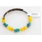 Navajo Turquoise and Yellow Quartz Native American WRAP Bracelet 12725 Navajo Turquoise and Yellow Quartz Native American WRAP Bracelet 12725