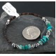 Certified Authentic Navajo Turquoise and HEMATITE Native American WRAP Bracelet 12726