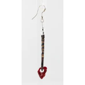 Navajo .925 Sterling Silver Hooks Natural CORAL and Heishi Hoop Native American Earrings 18059 Navajo .925 Sterling Silver Hooks Natural CORAL and Heishi Hoop Native American Earrings 18059