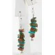 Navajo .925 Sterling Silver Hooks Natural Turquoise and JASPER Native American Earrings 18062 Navajo .925 Sterling Silver Hooks Natural Turquoise and JASPER Native American Earrings 18062