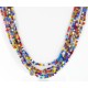 Certified Authentic 8 Strand Navajo .925 Sterling Silver Beaded Native American Necklace 15990