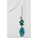 Certified Authentic Navajo .925 Hook Turquoise Native American Earrings 18056