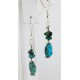 Certified Authentic Navajo .925 Hook Turquoise Native American Earrings 18056