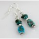 Certified Authentic Navajo .925 Hook Turquoise Native American Earrings 18056
